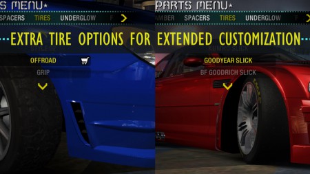Extra Tire Options for NFS: Carbon Extended Customization