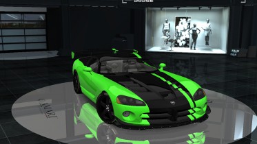2010 Dodge Viper ACR Snake Skin Green Special Edition
